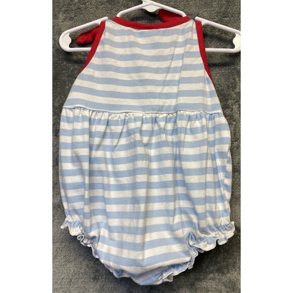 Dash Of Glitter Baby Girl Fire Truck  Summer One Piece, Romper Size 18-24 Months - Picture 4 of 9